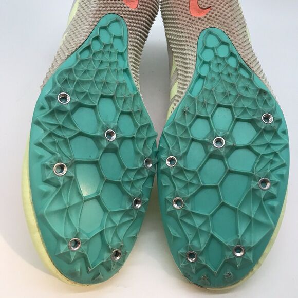 Nike Zoom Rival S 9 Track Spikes Men's 12 Barely Volt Hyper Orange 907564-701 - Picture 10 of 13